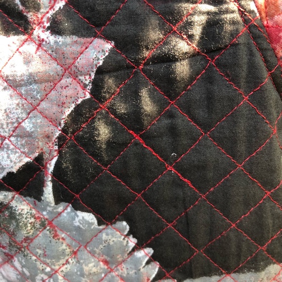 ♥️♥️😍Quilted style Chico reds browns jacket Sz 1 - Picture 8 of 8